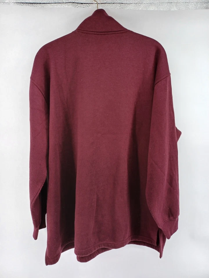 Suéter Pullover Mujer Carolina Colours Talla 18/20 - más Borgoña 1/4 Cremallera De Colección. Foto 2 de 4