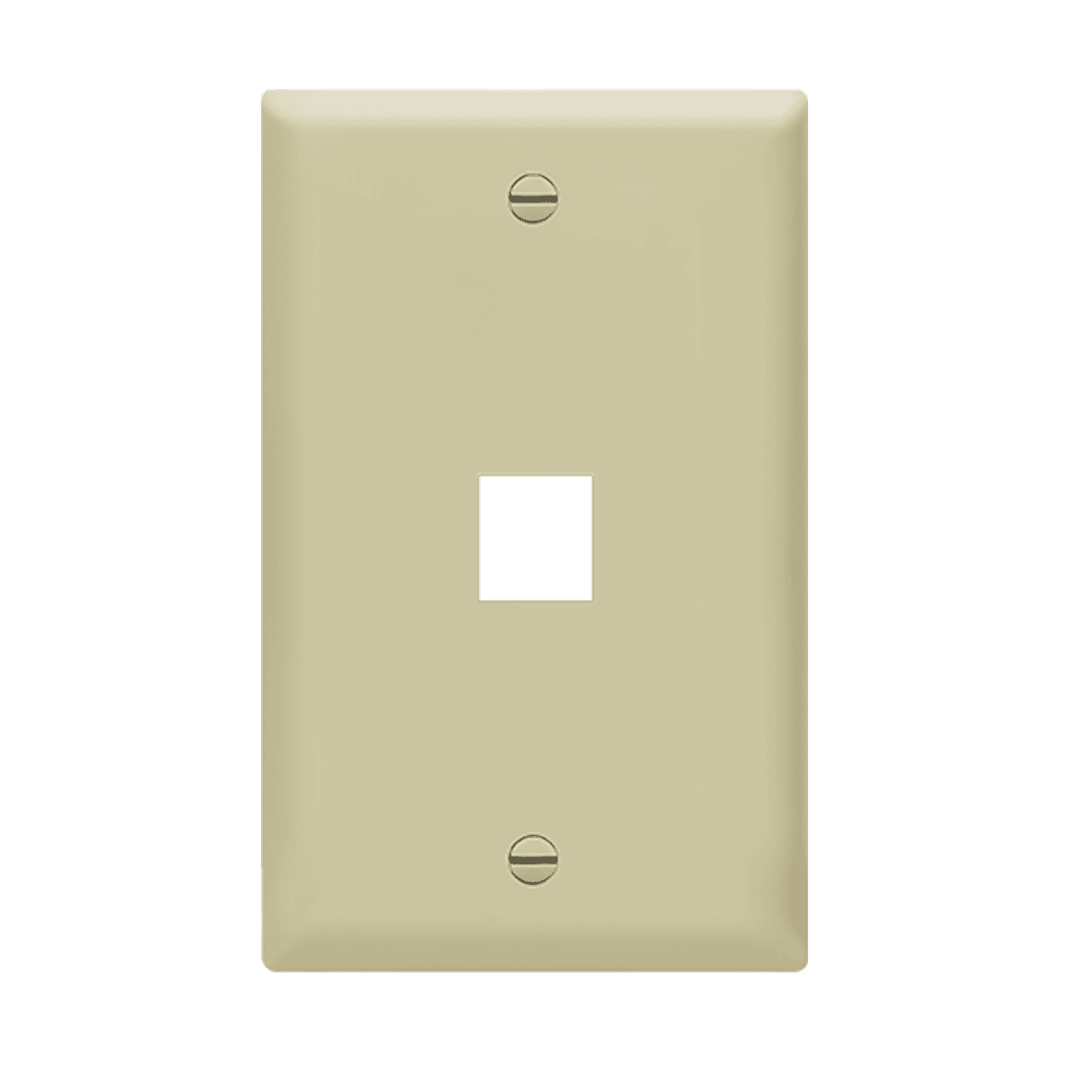 1Port Hole Keystone Jack RJ45 Wall Plate, Cat7 Cat6 Cat5 Compatible