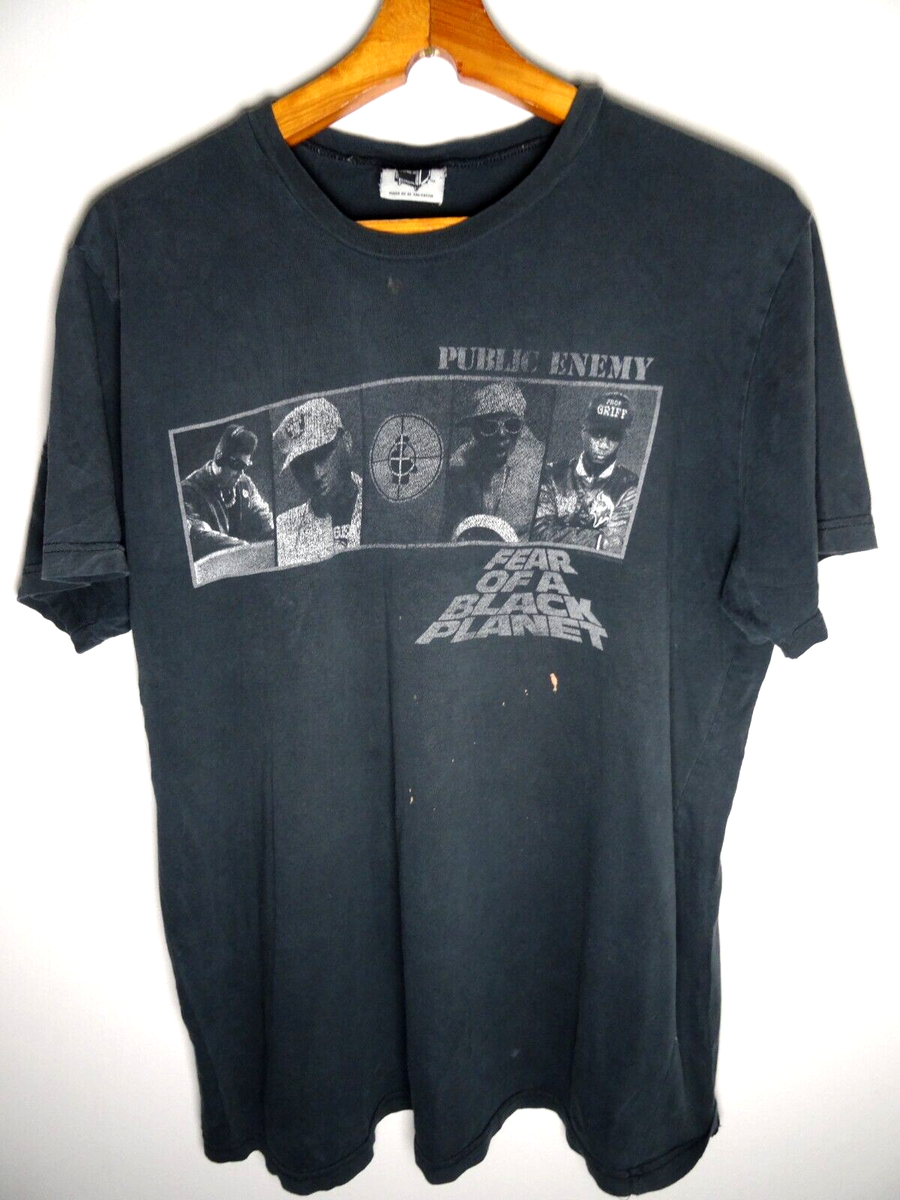 Vintage Public Enemy T Shirt Large Mens Fear of Black PLanet 90s