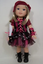 5pc PIRATE Halloween Costume Doll Clothes For AG 14 Wellie Wisher Wishers (Debs*