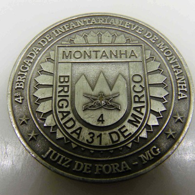 4 BRIGADA DE INFANTARIA LEVE DE MONTANHA JUIZ DE FORA MG MONTANHA CHALLENGE COIN