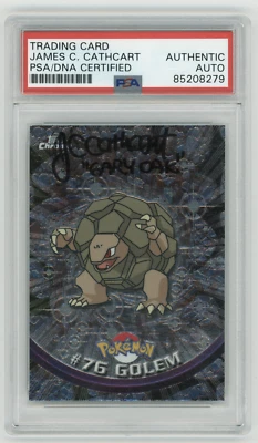 PSA Signed James Carter Cathcart Topps Chrome TV Animation Series 1 Golem #76 - Image 1 of 2