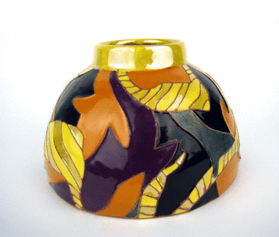 beautiful Vase HAK Kähler Keramik glossy glaze Art Pottery Denmark