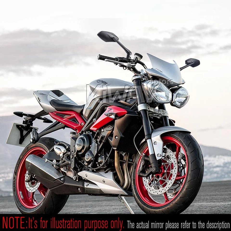 蛇头镜 美杜莎 铝 适用于滑板车 atv utv 摩托车 8 毫米 1.25p — 第 2/4 张图片