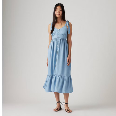 #ad Levi#x27;s Women#x27;s Katherine Sleeveless Maxi Dress Recharged Vibe M: $19.99