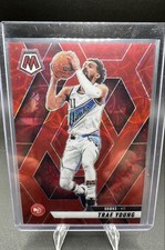 2024-25 Panini Mosaic - Trae Young #110 International Red Mosaic Prizm /75