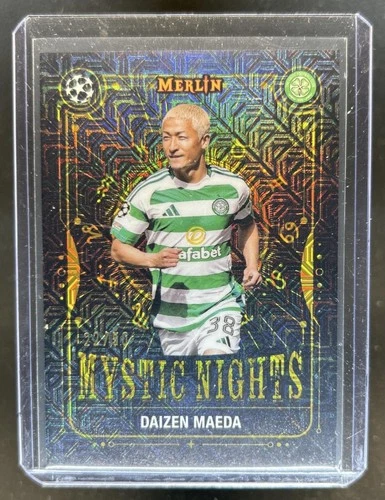 2024-25 Topps Merlin Chrome Daizen Maeda Mystic Nights Gold Mojo Refractor #/50