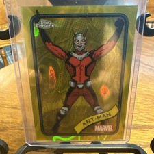 2025 Topps Chrome Marvel #141 ANT-MAN Yellow Lava Refractor