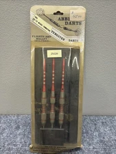 Abbey Darts with Case Set of (3) Three , 25GM 90% Tungsten Flights & Wallet NEW