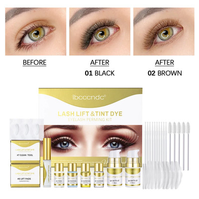 New Lash Lift and Tint Kit Professional Eyelash Lifting Tint Brow Lamination Dye