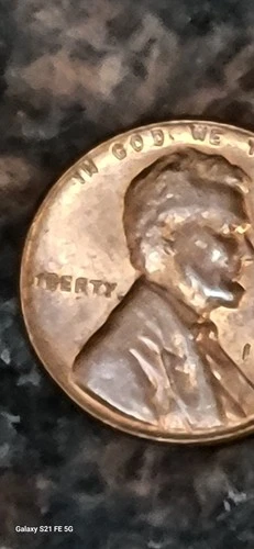 1956 wheat penny L in Liberty,D/D  great condition unique error coin