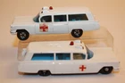 Two Vintage 1960's Matchbox Lesney S & S Cadillac Ambulance #54 Cars PREMIUM LOT
