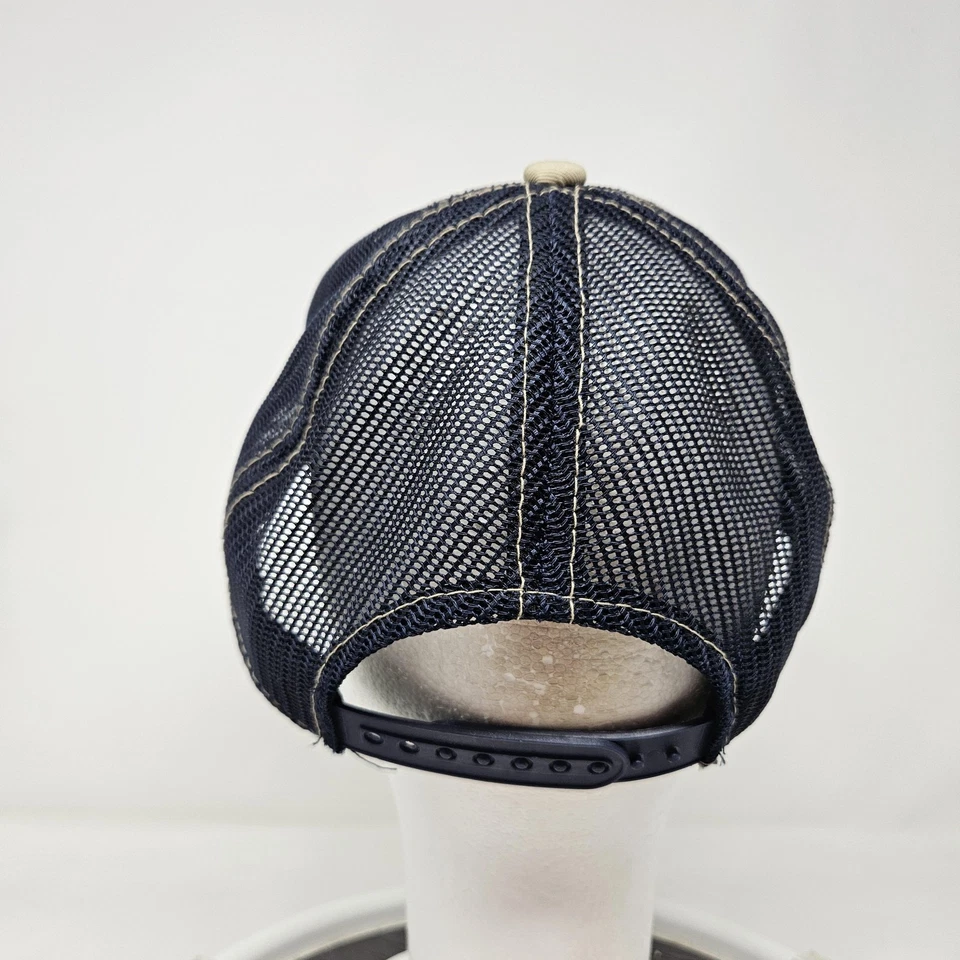 Gorra Bass Pro Shops espalda a presión bronceada azul marino malla camionero pesca pescado ido para hombre Foto 4 de 4