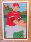 Mike Trout Bowman Insert Angels #01 Retro Style 1989 Insert Baseball Card