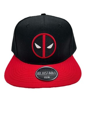 Bioworld Marvel Hat Comic Deadpool Snap Back Baseball One Size Fits Most