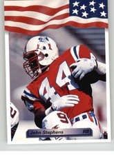 JOHN STEPHENS #151 1992 All World New England Patriots NM