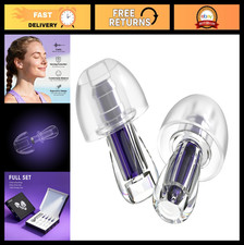 High Fidelity Concert Ear Plugs - 2 Pack Noise Reduction NRR 20-25dB for Raves,