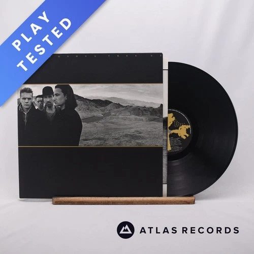 U2 The Joshua Tree A-1 B-2 Gatefold Lyric Sheet LP Album Vinyl Record - EX/EX