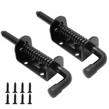 E-TING 2 Packs 5 Inch Spring Loaded Latch Pin with 8 Screws, Heavy Duty Slidi...