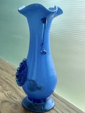 蓝色日本古董花瓶| eBay