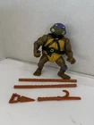 Vintage 1988 Soft Head Donatello Teenage Mutant Ninja Turtles Figure Incomplete