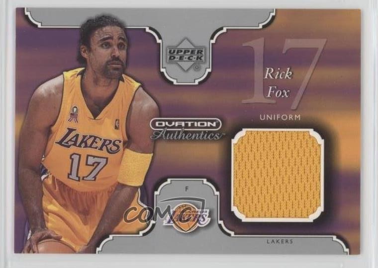2002-03 Upper Deck Ovation Authentics Uniform Rick Fox #RF-U a8r