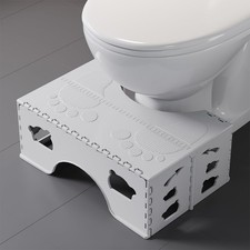 Foldable Toilet Stool Poop Stool Adult, Portable Squatting Potty for Travel S...