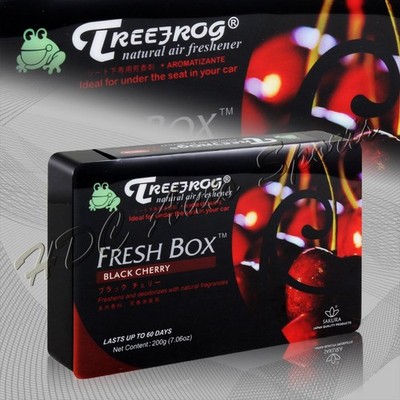 1 X Tree Frog Black Cherry Natural Extreme Car Air Freshener Fresh Box Universal