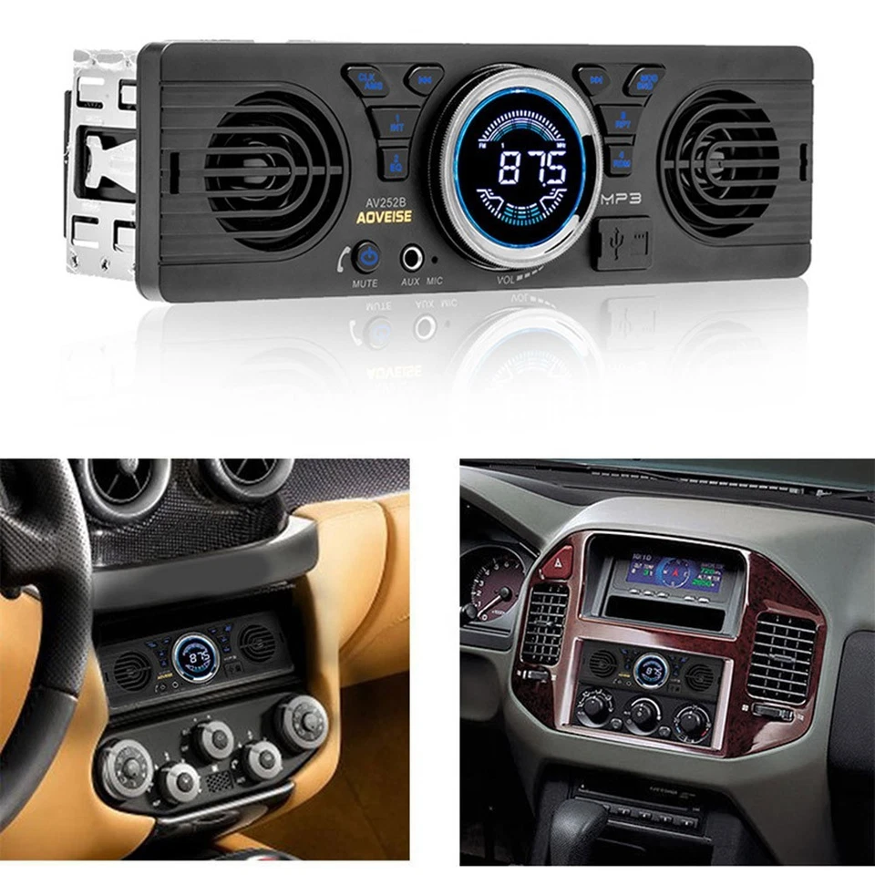 AV252 Transform Your Car's Sound System with this Single Din Stereo Radio - Image 3 of 4