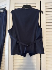 Men s Express Suit Pants 30X30 and Men s Small Vest In Navy Blue