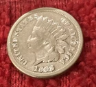 1863 Indian Head Cent Penny US Coin Good Condition Variety 2 (1860-1864)