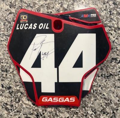 Pierce Brown autographed front number plate 