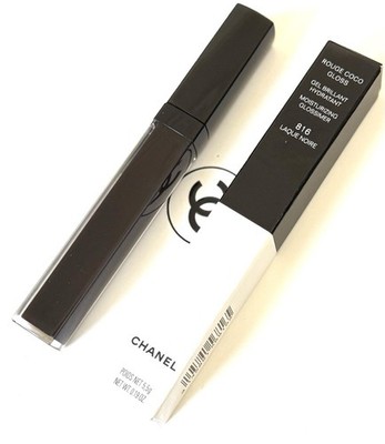 Chanel Rouge Coco Gloss Moisturizing Glossimer 816 Laque Noire 5.5g.