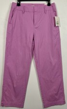 A New Day Women Pants With Tags Pink Straight High Rise Stretch 8 Small Flaw