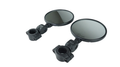 2x Motorrad Spiegel Supermoto Enduro E-geprüft verstellbar 22-24 mm Unterlenker