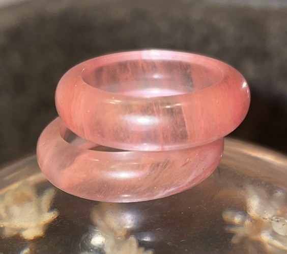 Rutilated Quartz Carved Ring Lot!!!