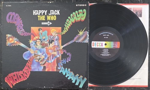THE WHO Happy Jack 1967 DL 74892 Vinyl LP Vintage Record With Inner VG+ Boris