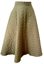 J.W.Anderson X Uniqlo Collaboration Quilted Skirt 0-2 Green A Line Full Midi