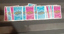 Timbre Andorre Lot De 10 Paires Europa Yt 217 Et Yt 218 ** Cote 410€ Ref 12423