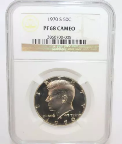 1970-S Kennedy Half Dollar NGC PF68 Cameo [033WEJ]