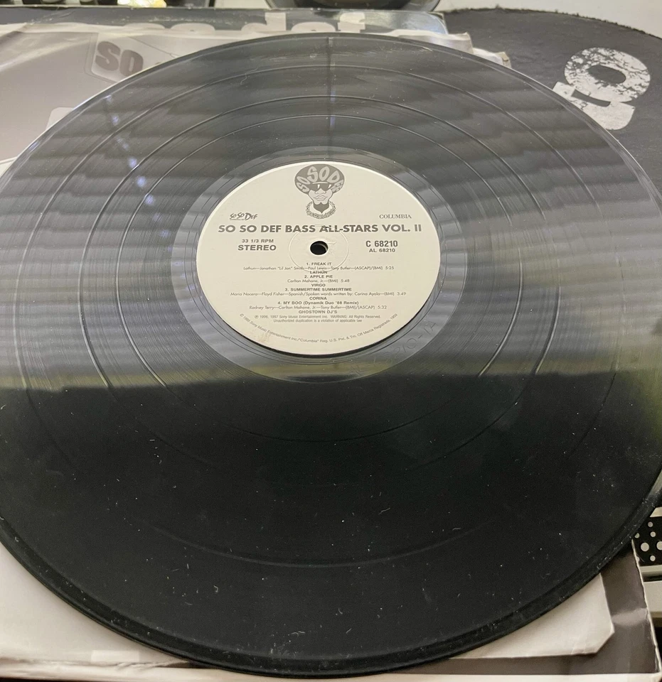 So So Def Bass All Stars Vol II OG 1997 Press 2XLP PROMO in Picture Cover VG+/VG Foto 4 de 4