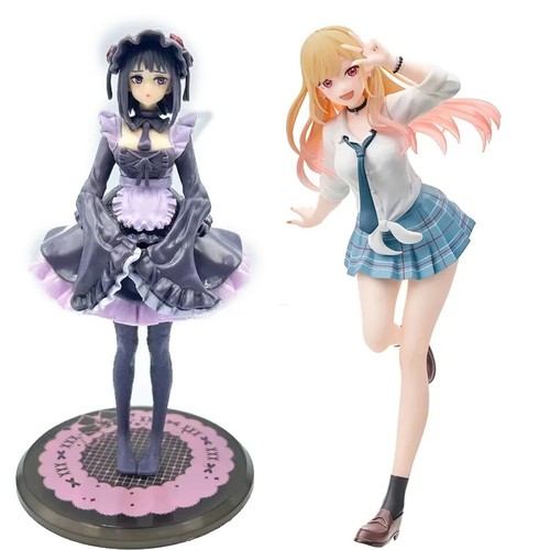 12 cm My Dress-Up Darling Anime Figure Black Cameriera Outfit Kitagawa Marin Action. - Foto 32 di 32