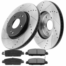 Brake Pads And Front Brake Rotors For Honda Accord 2.4L Touring 3.5L EX-L 1.5L