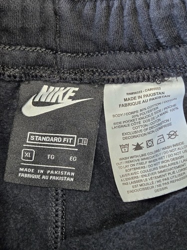 Nike Sweat Shorts Black Just Do It Logo XL - Picture 2 of 4