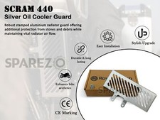 Genuine Royal Enfield Scram 440 Aluminum Oil Cooler Guard Silver Genuine Royal Enfield Scram 440 Aluminum Oil Cooler Guard Silver