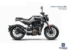 Husqvarna Owners Manual Book Guide 2021 125 Svartpilen