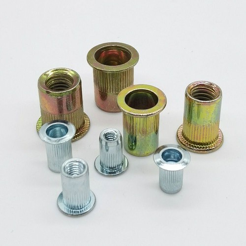 M3-M12 Multi Flat Head Metric Thread Blind Rivet Nut Insert Rivnut Nutsert Screw - Picture 3 of 19