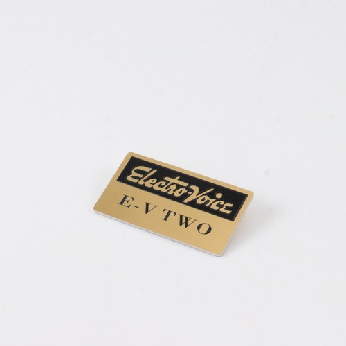 EV Electro Voice E-V TWO Speaker Aluminum Logo Badge 40mm(1.57")X22mm(0.86")gold - Picture 8 of 11