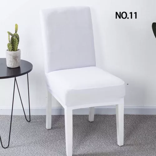 Universal Chair Cover Spandex Strech Dinner Solid Chair Wedding Party Seat Cover - Picture 22 of 40