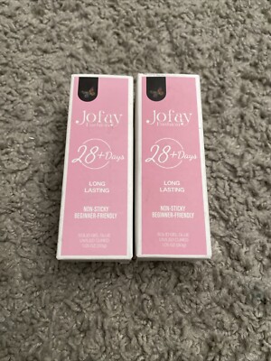 2 Pack Solid Nail Glue Gel 30g Acrylic & Soft Gel Nail Tips Jofay 28+ Day Glue
